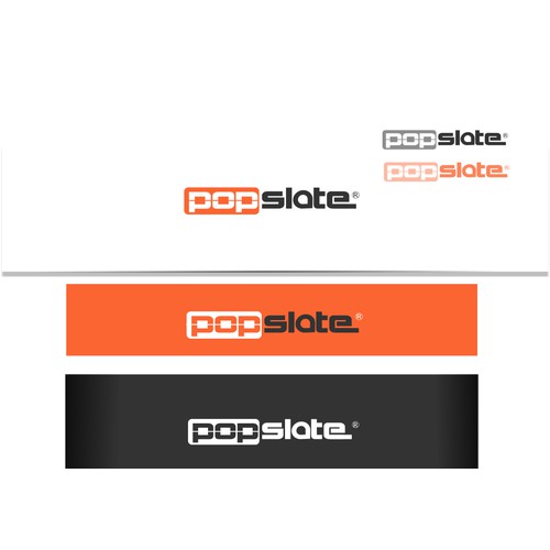 Simple, sophisticated logo for popSLATE