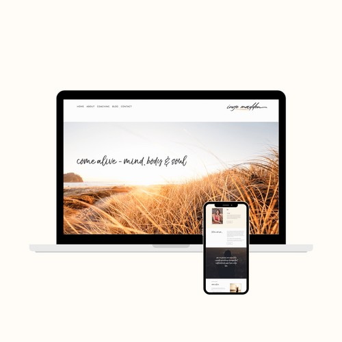 Life Coach Squarespace Website