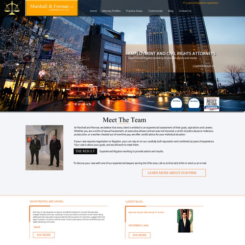 Attorney Site Design