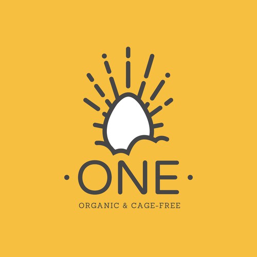 Organic Eggs logo -- light version