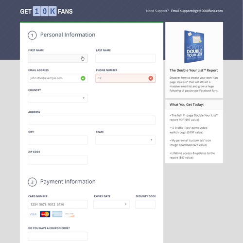We need a Bad-Ass Checkout Page Design