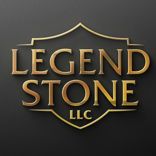 Shield logo for stone quarry.