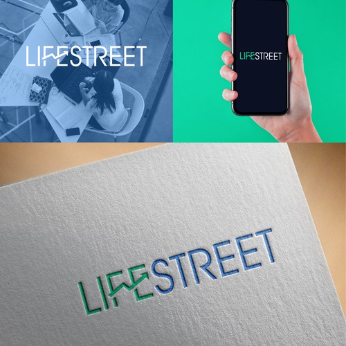 clean minimalist logo for lifestreet