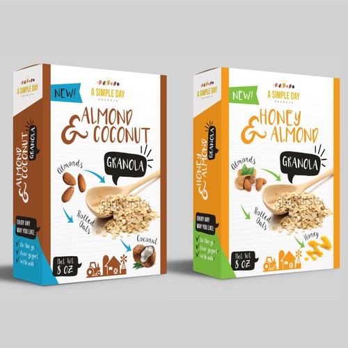 A Simple Day Granola Box Design