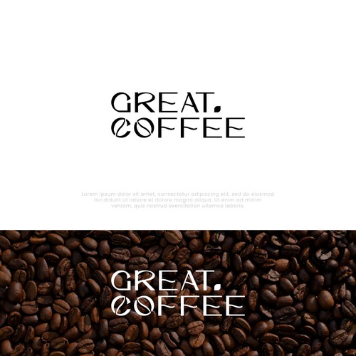 Great Coffee brand logo design