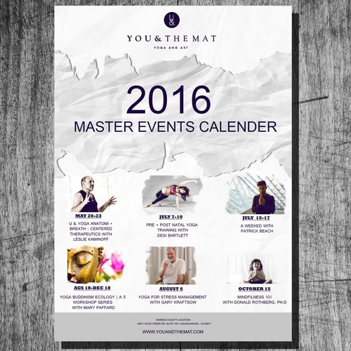 YOU & THEMAT (Yoga Events Flyer Design)