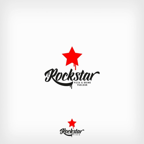 Logo concept for Rockstar Pizza