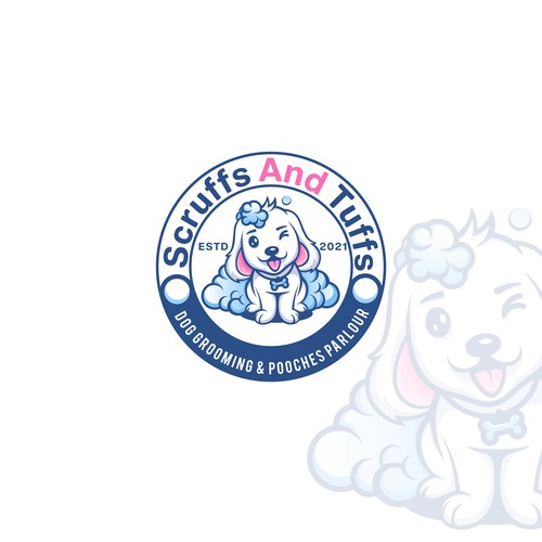 Dog Grooming Logo Design