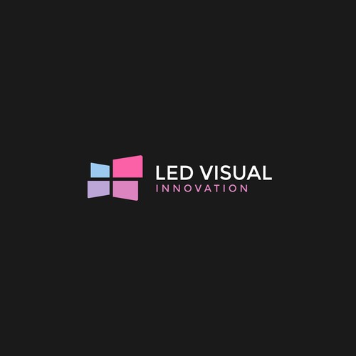Clean minimalist logo for LED brand