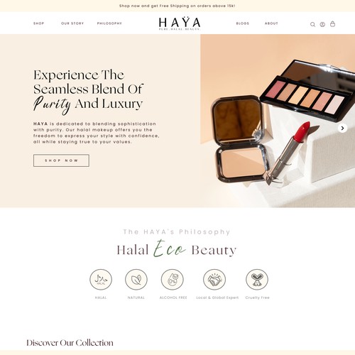 Cosmetics Landing Page 