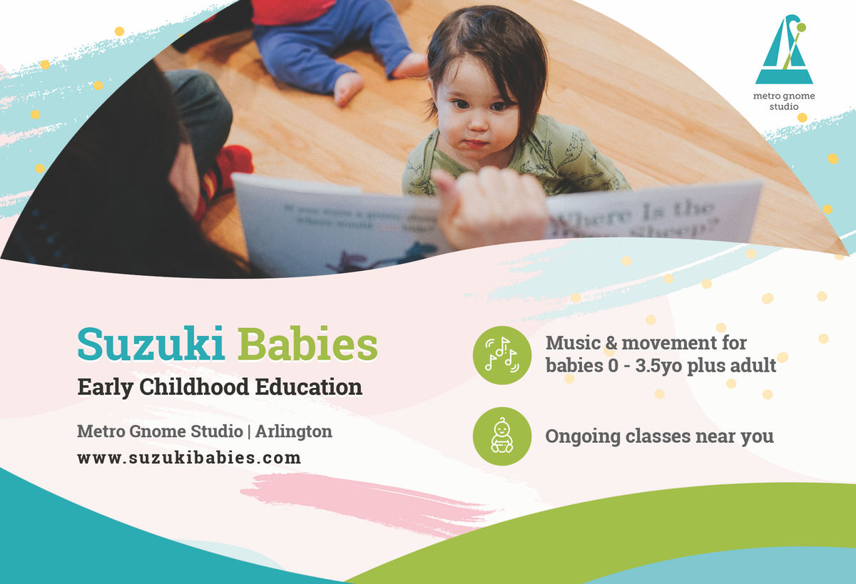 Print collateral for private music studio