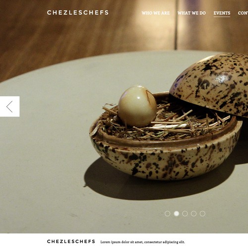 Create the website design for ChezLesChefs.com