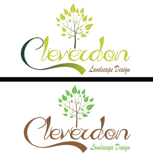 Create a business logo for Cleverdon Landscape Design