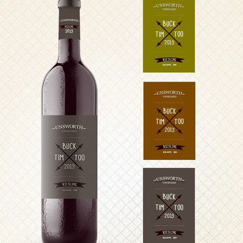 Create a fun wine label that will standout on the shelf.