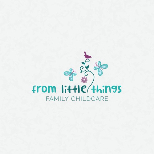 Sweet logo and business card design for family childcare business