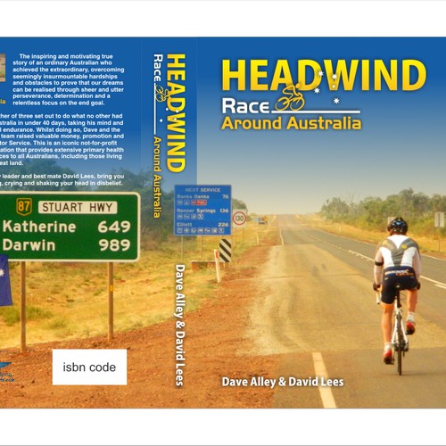 A cover design for : HEADWIND - Race Around Australia