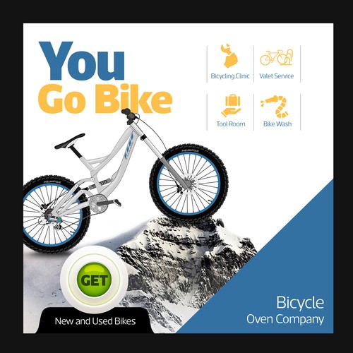 Banner ad for Bicycle Company