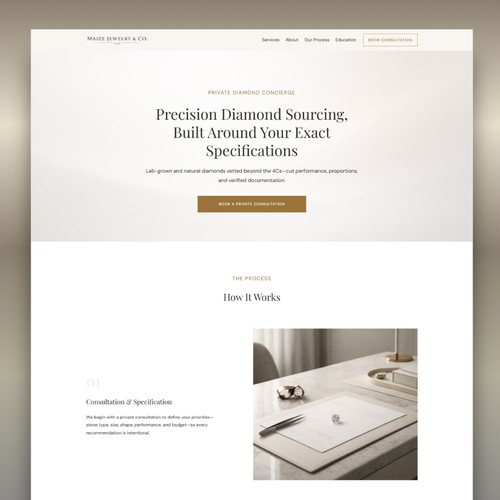 Maize Jewelry Co. — Luxury Web Design & Lead Generation Build