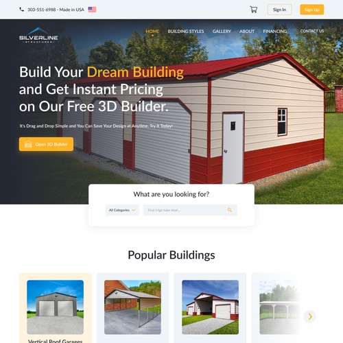 Silverstone Structures Website Design