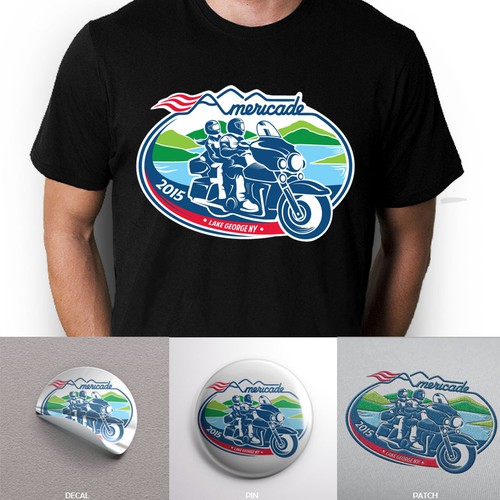 Create Winning T-shirt/Pin/Patch/Decal design for Motorcycle Rally