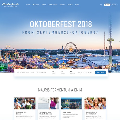 oktoberfest.de is the original website of the world famous festival in Munich, Germany
