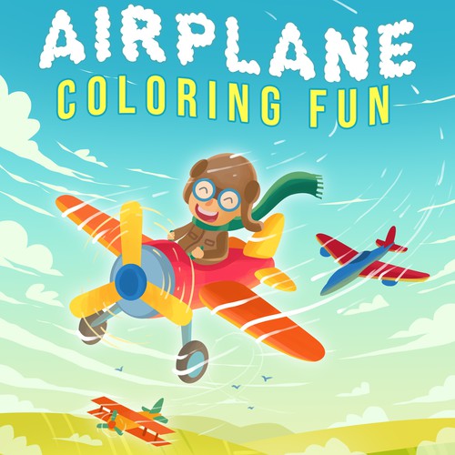 Airplane coloring fun