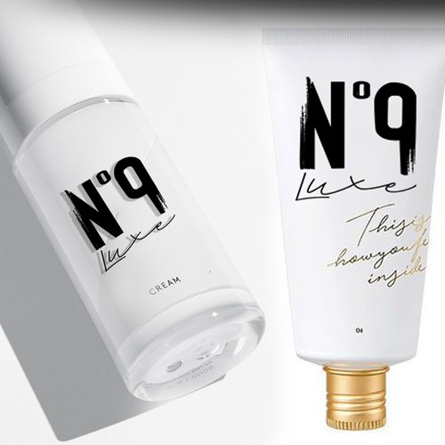 Luxury logo for Nº 9 hair care product line