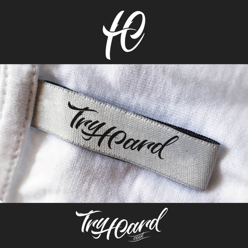 TryHard.Cool lettering logo design