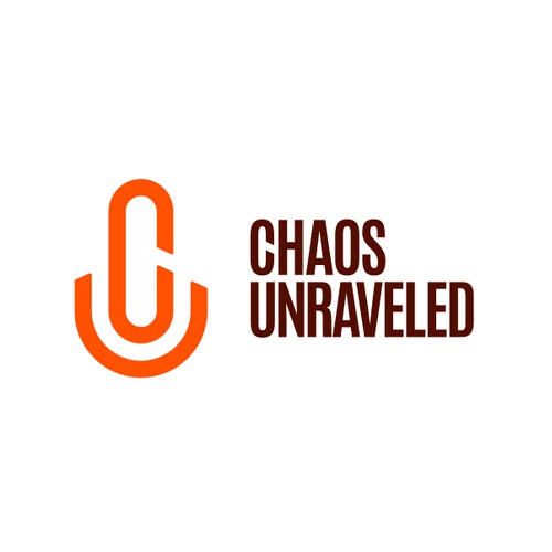 Chaos Unraveled Podcast concept logo.