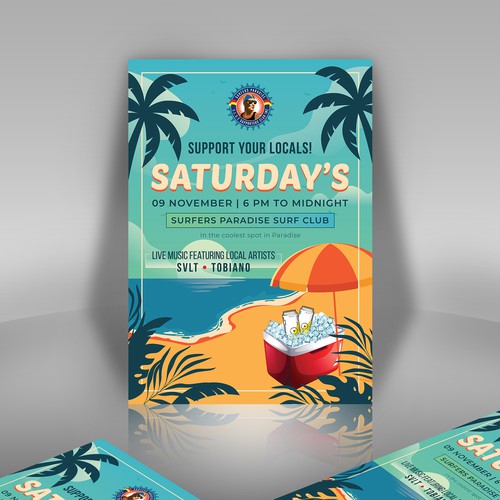 Poster Design for Surfers Paradise Surf Club