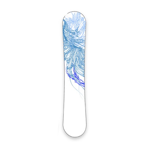 Snowboard print design