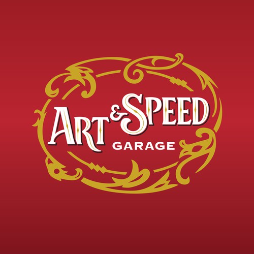 Retro Sign for Art&Speed Garage