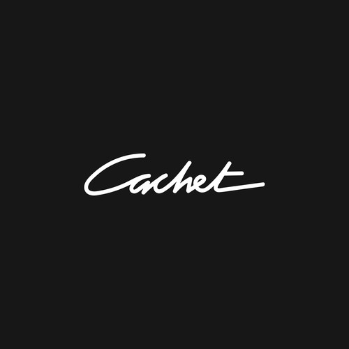 Hand lettering made for Cachet