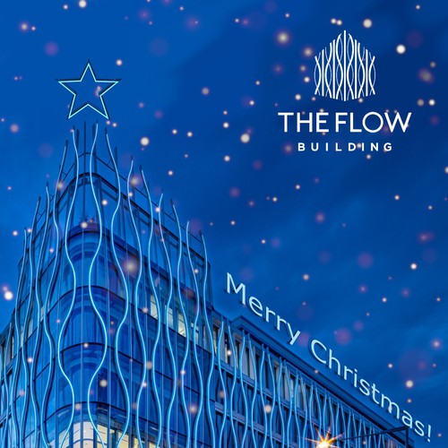 Christmas card for The Flow building