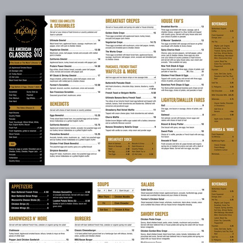 Menu Concept for a Modern Eatery