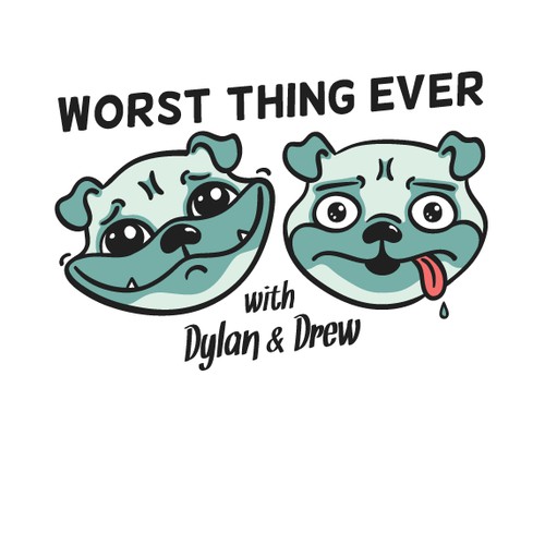 Logo for a comedy podcast