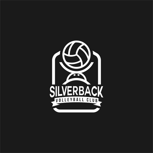 Silverback women volleyball club logo 