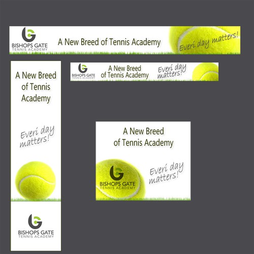 Create a banner ad for Bishops Gate Tennis Academy