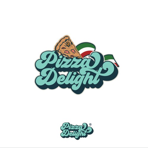 PIZZA LOGO CLASSIC LETTERING CONCEPT