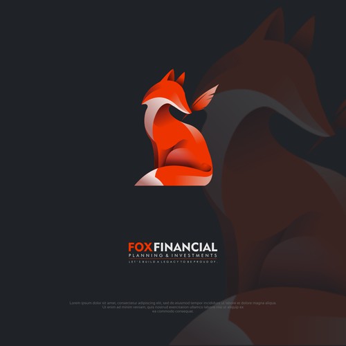 Modern feel fox mark.