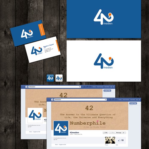Design our Logo for 42medien - As you know, this is the answer for anything.