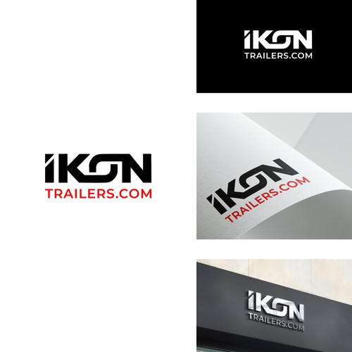 IKON Trailers.com - Heavy-Duty Trailer Dealer Logo Design