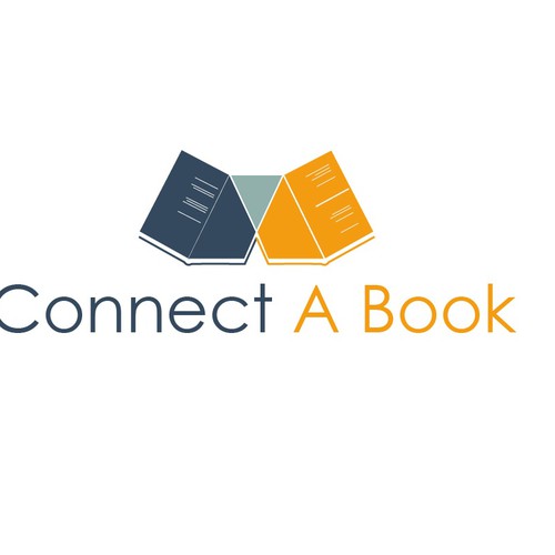 Connect a Book logo for a book website.