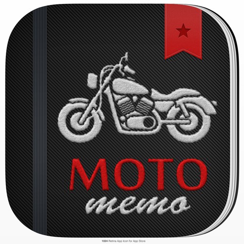 Icon for motorcycle note taking application