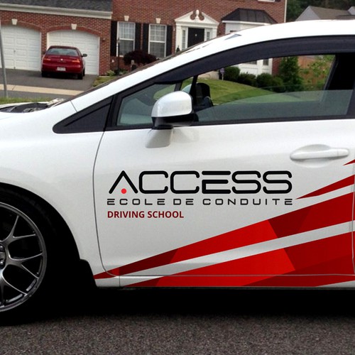 Car Vinyl design for Access driving school