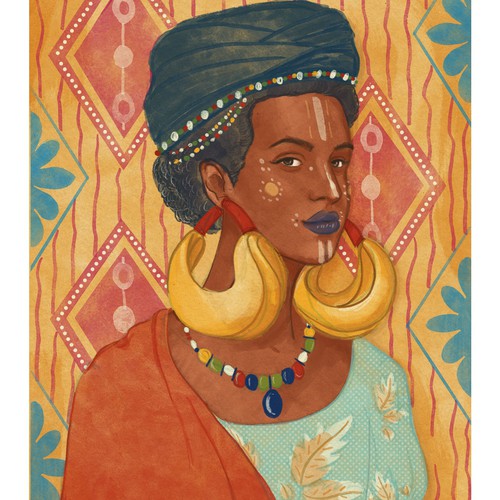 Portrait of Fulani Woman