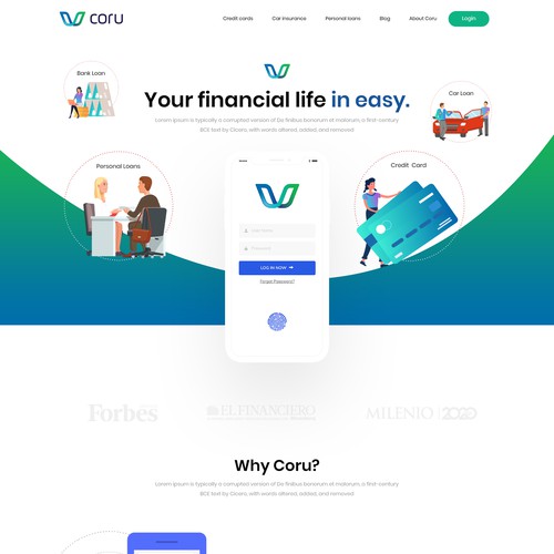 Financial website