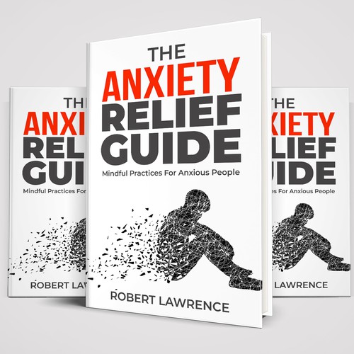 Design a non-fiction book cover on anxiety.