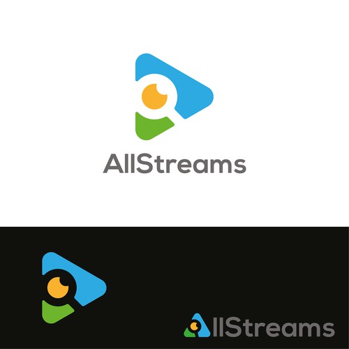 Fun and simple logo design for All Streams