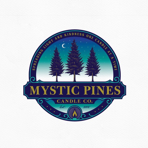 Mystic Pines Candle Logo